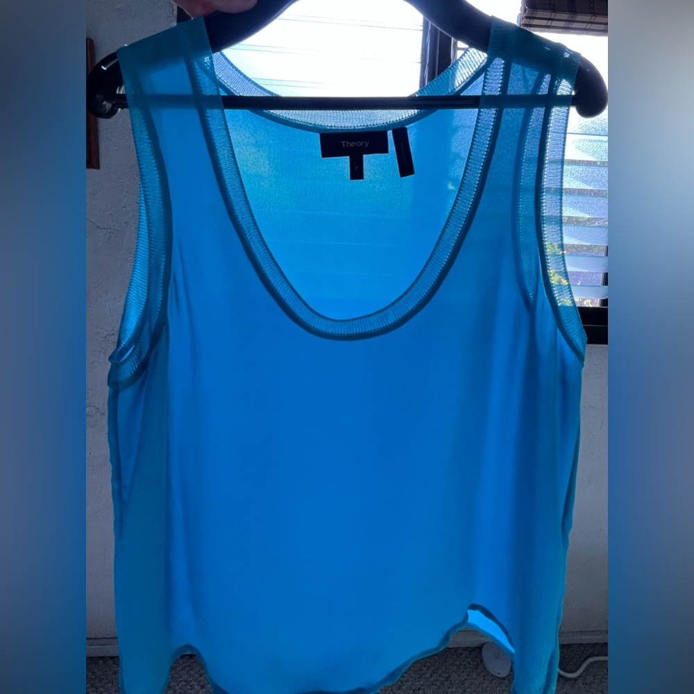 Theory Women's Vibrant Blue Tank Top